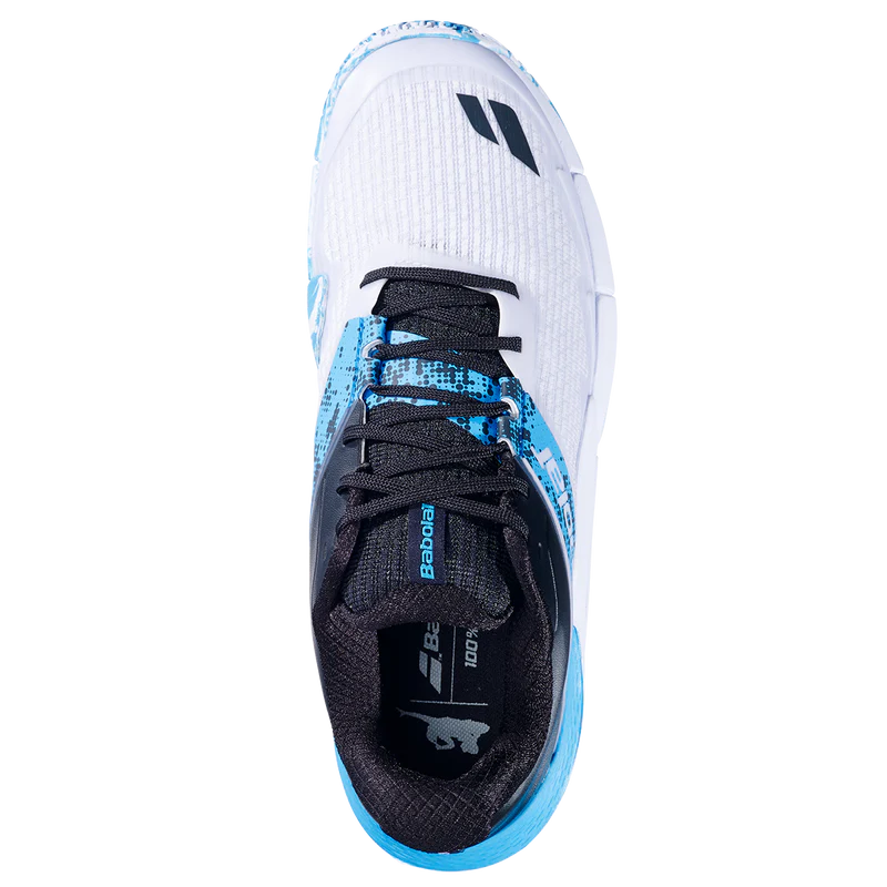 Babolat Men's Movea 2 Padel Shoes 25 White Cyan Blue