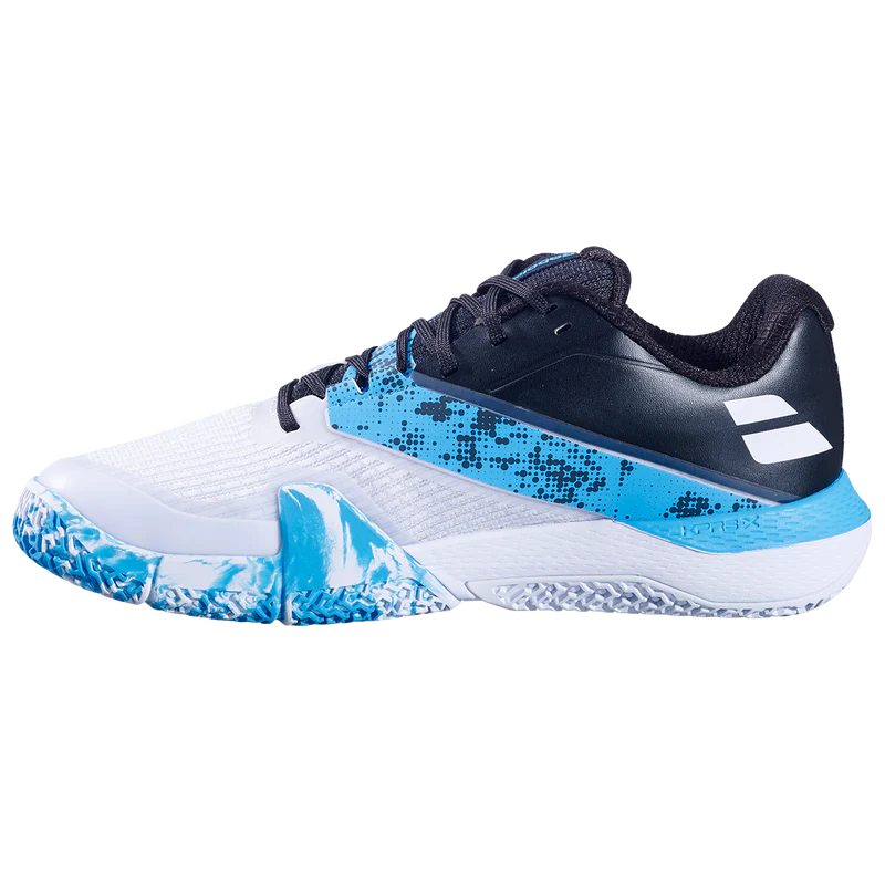 Babolat Men's Movea 2 Padel Shoes 25 White Cyan Blue